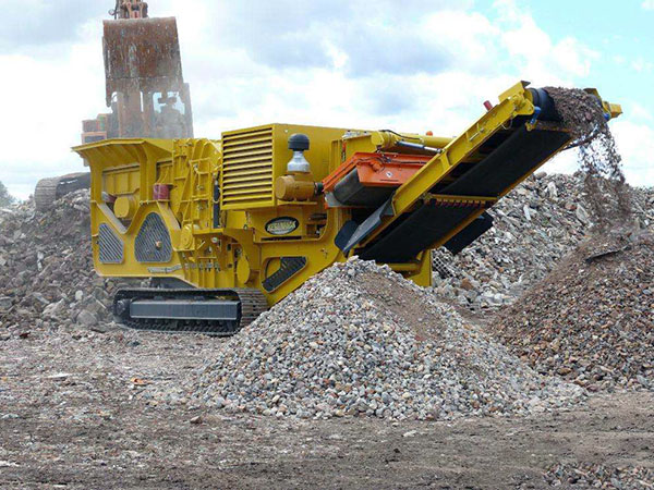 流动小型石子破碎机